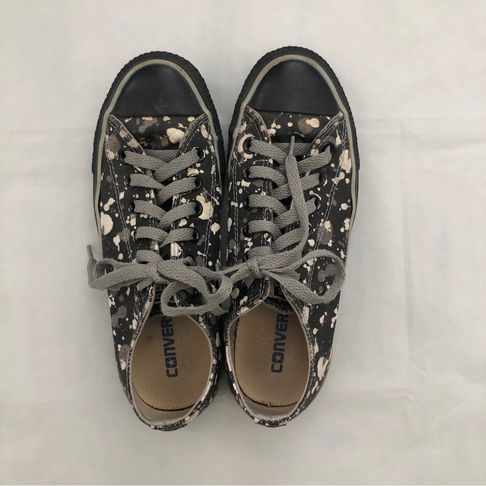 Converse Paint Drip Splatter Low Top Sneakers - Picture 2 of 11